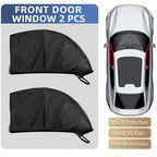 Car Window Sunshade with Mosquito Net Protection