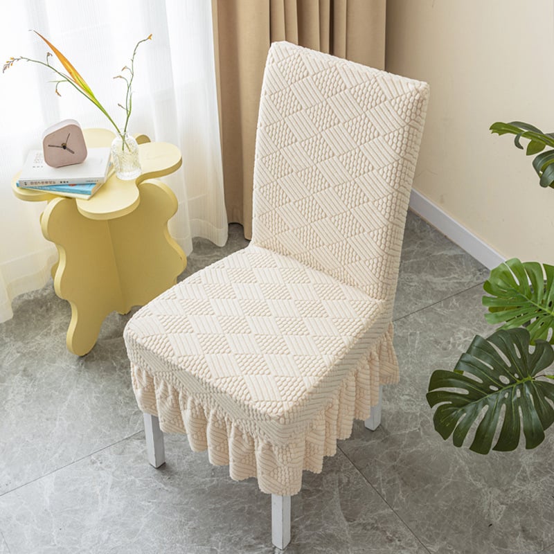 Dining Room Chair Cover with Skirt