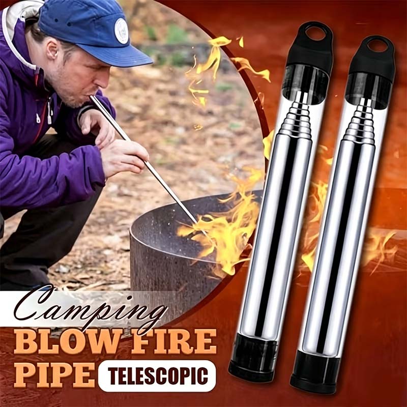 🎁Buy One Get One Free🏕️ Portable Telescopic Blow Fire Pipe | High-Efficiency Camping BBQ Too