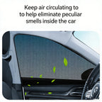 Car Window Sunshade with Mosquito Net Protection