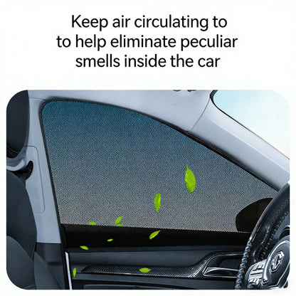 Car Window Sunshade with Mosquito Net Protection