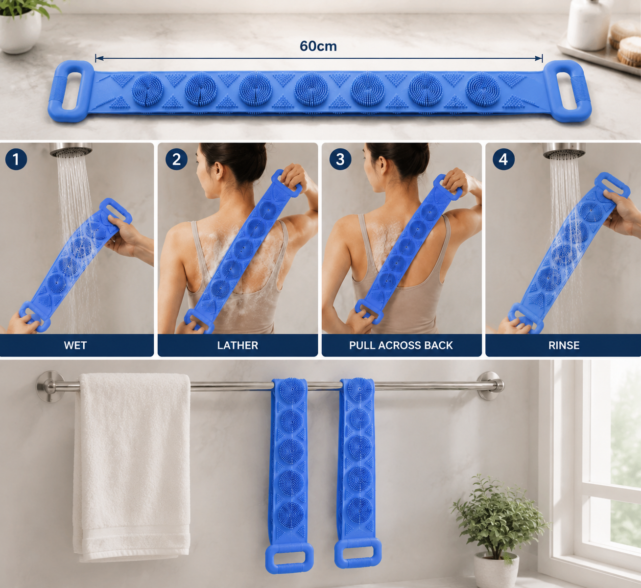 BUY 1  GET 1 FREE🔥Silicone Body Back Scrubber