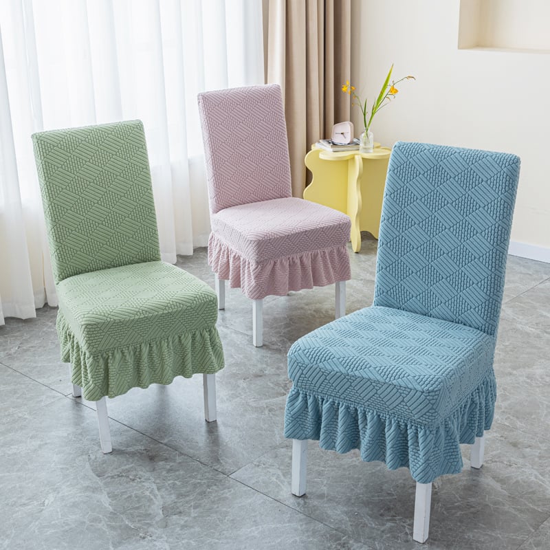 Dining Room Chair Cover with Skirt