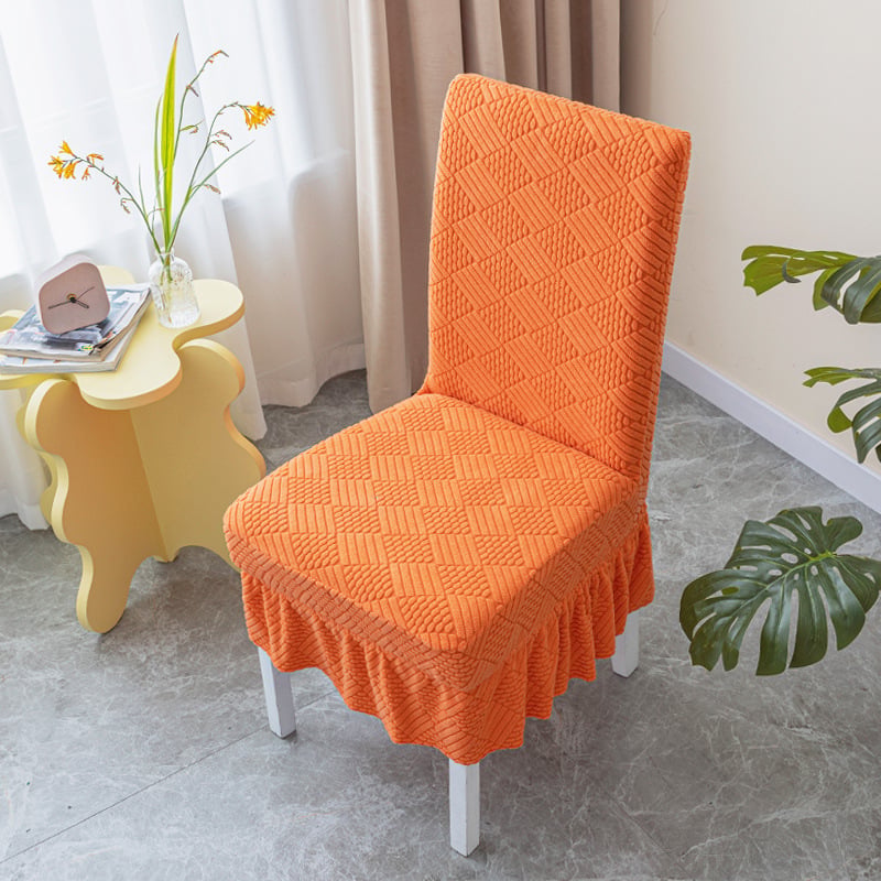 Dining Room Chair Cover with Skirt
