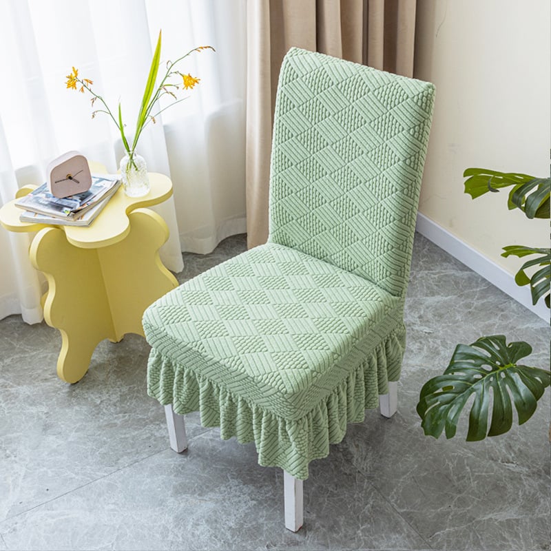 Dining Room Chair Cover with Skirt