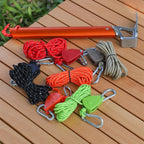 Adjustable Clothesline with Pulleys & Suitable for Camping Trips and Home Use