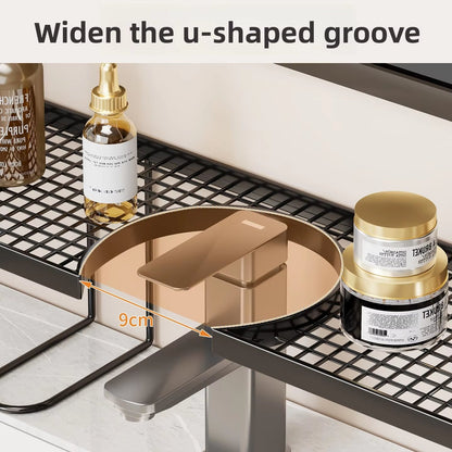 No-Drill Bathroom Vanity Storage Shelf