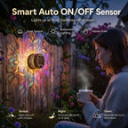 65K+ SOLD!✨Solar Mandala Wall Light | Outdoor Garden Fence Projector Lamp 🪐🌌