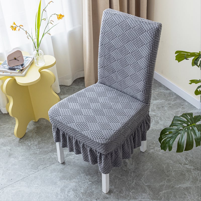Dining Room Chair Cover with Skirt