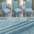 Dining Room Chair Cover with Skirt