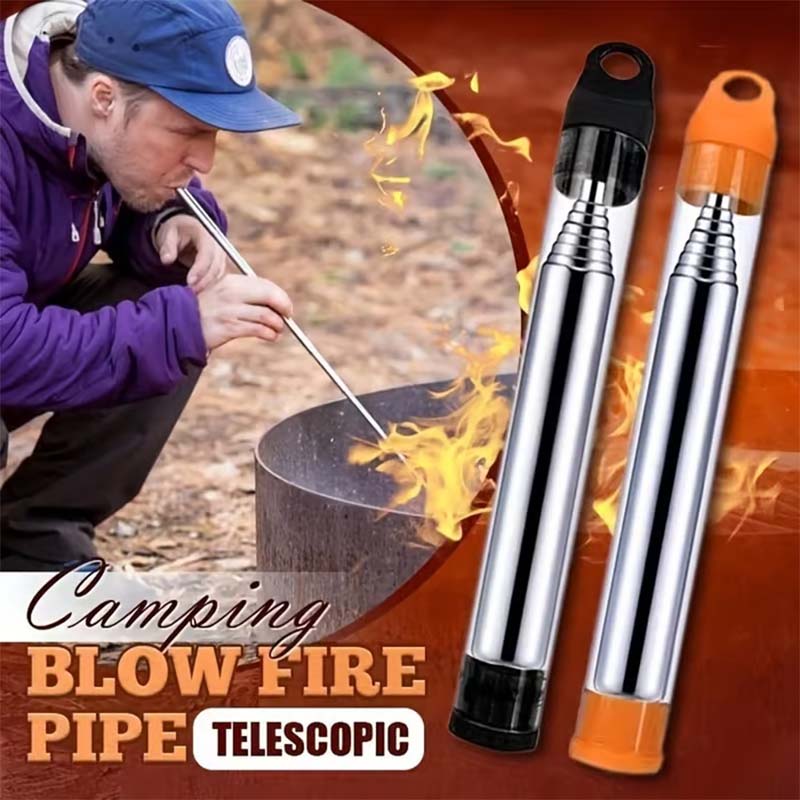 🎁Buy One Get One Free🏕️ Portable Telescopic Blow Fire Pipe | High-Efficiency Camping BBQ Too